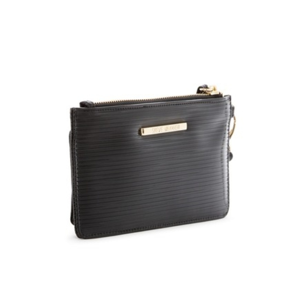 Steve Madden Clutch Textured Black